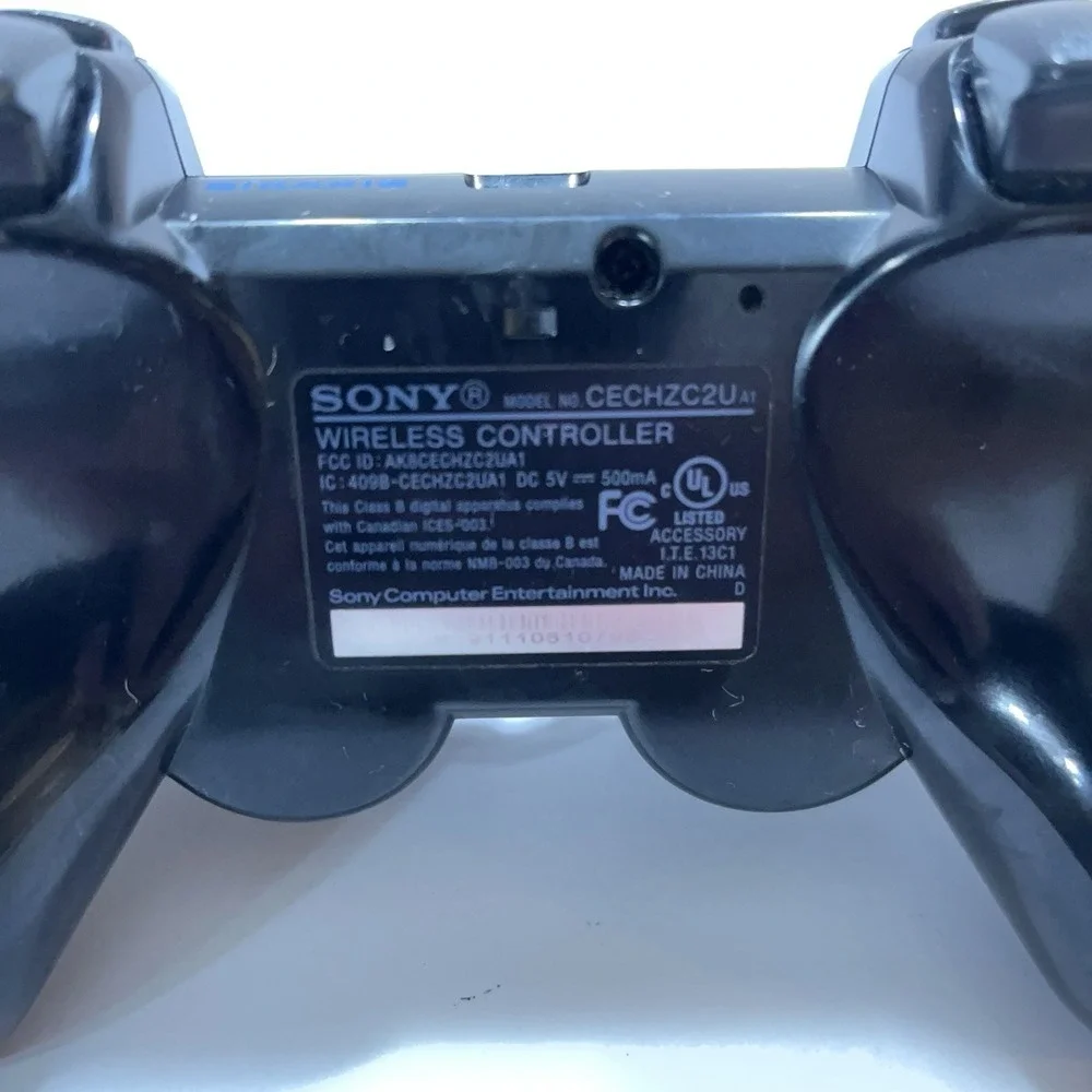 Sony PlayStation 3 PS3 Wireless Black Official OEM Controller CECHZC2U Tested